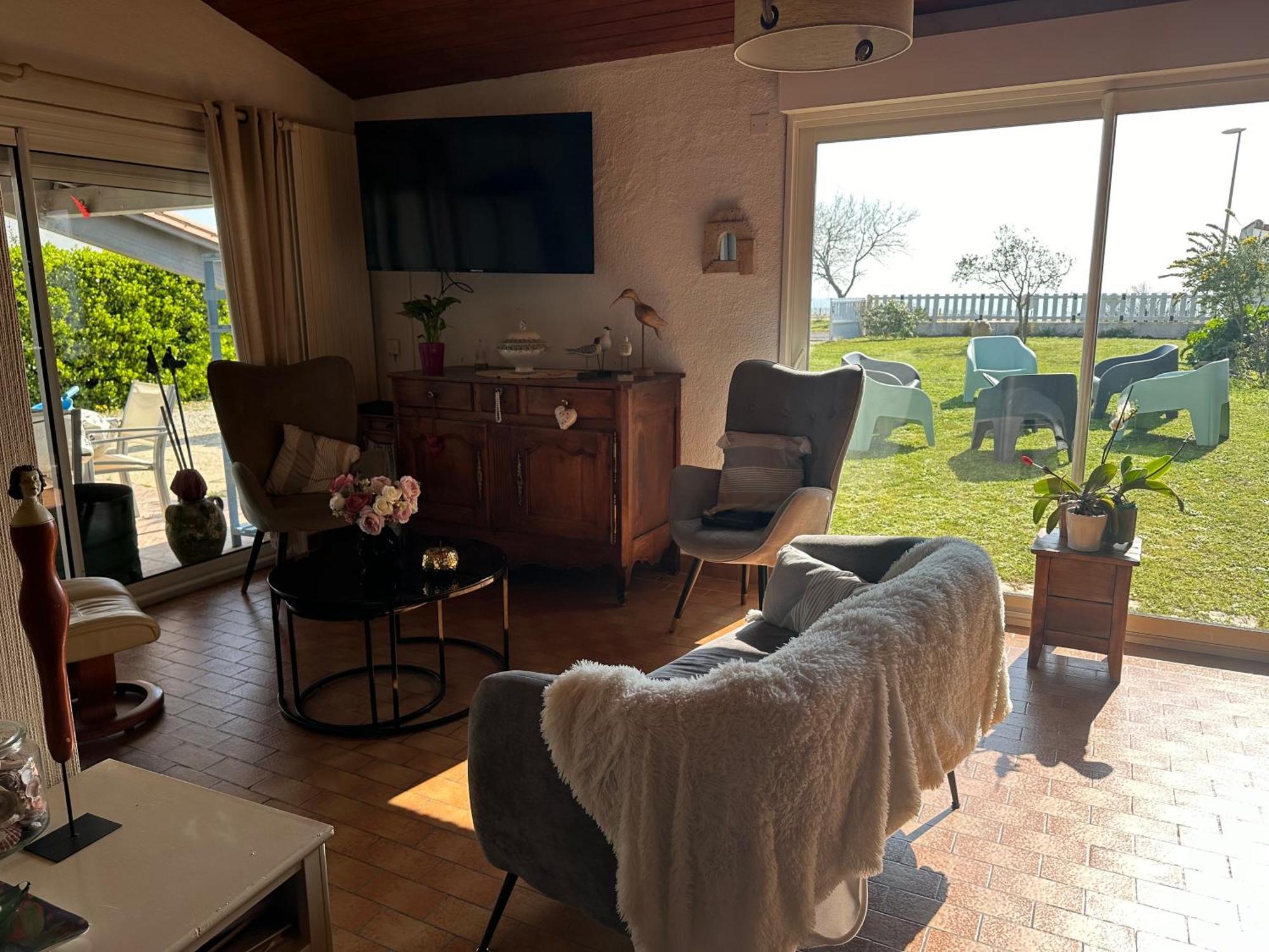 Maison Face A La Mer Rivedoux-Plage Exteriör bild